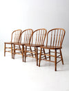 antique spindle back dining chairs set 4