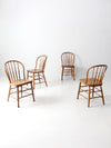 antique spindle back dining chairs set 4