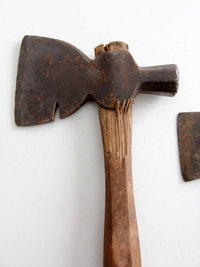antique primitive hatchet collection