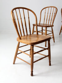 antique spindle back dining chairs set 4