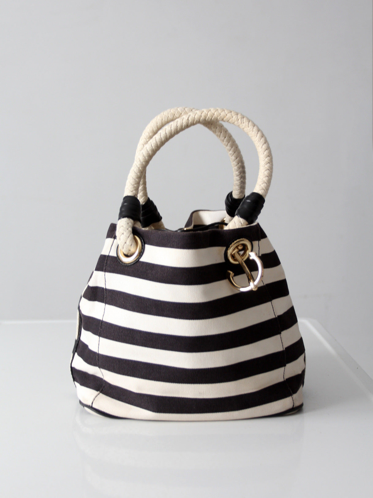 Michael Kors striped canvas tote