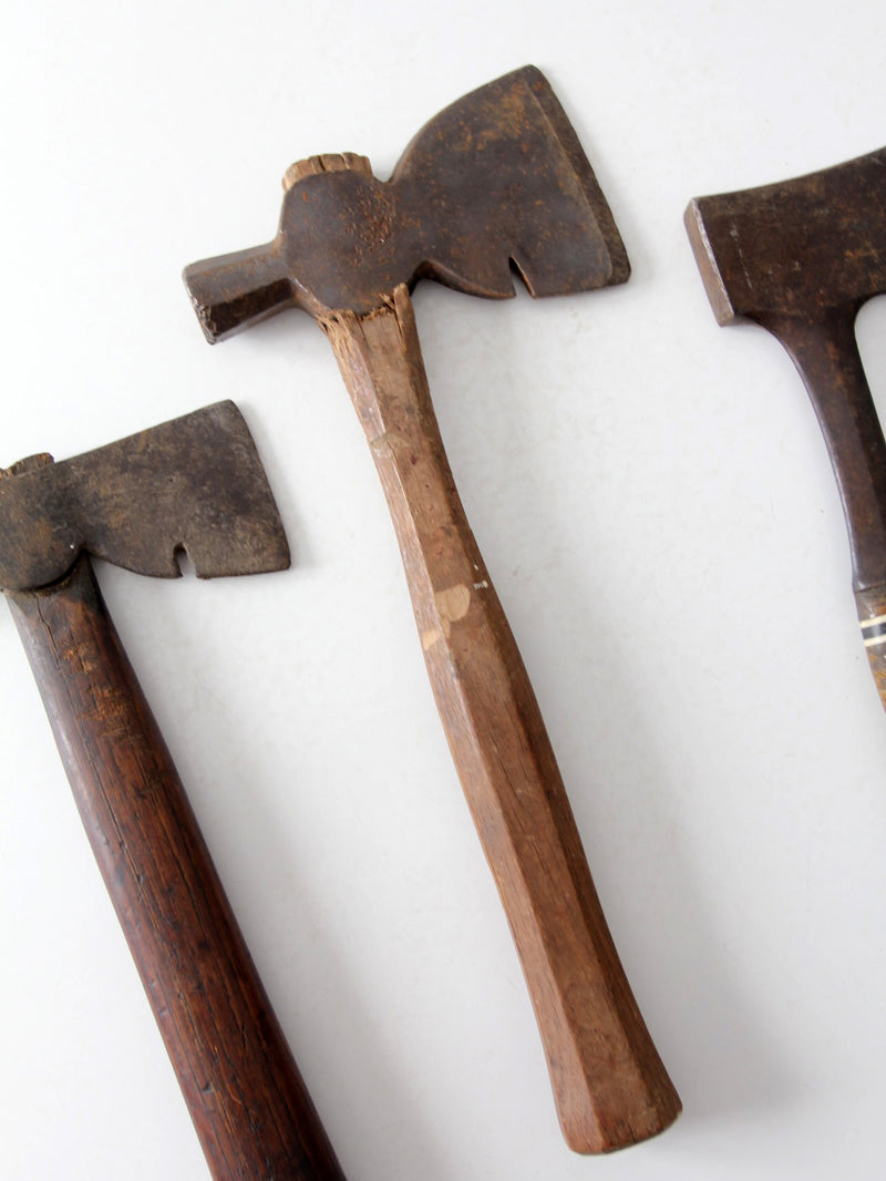 antique primitive hatchet collection