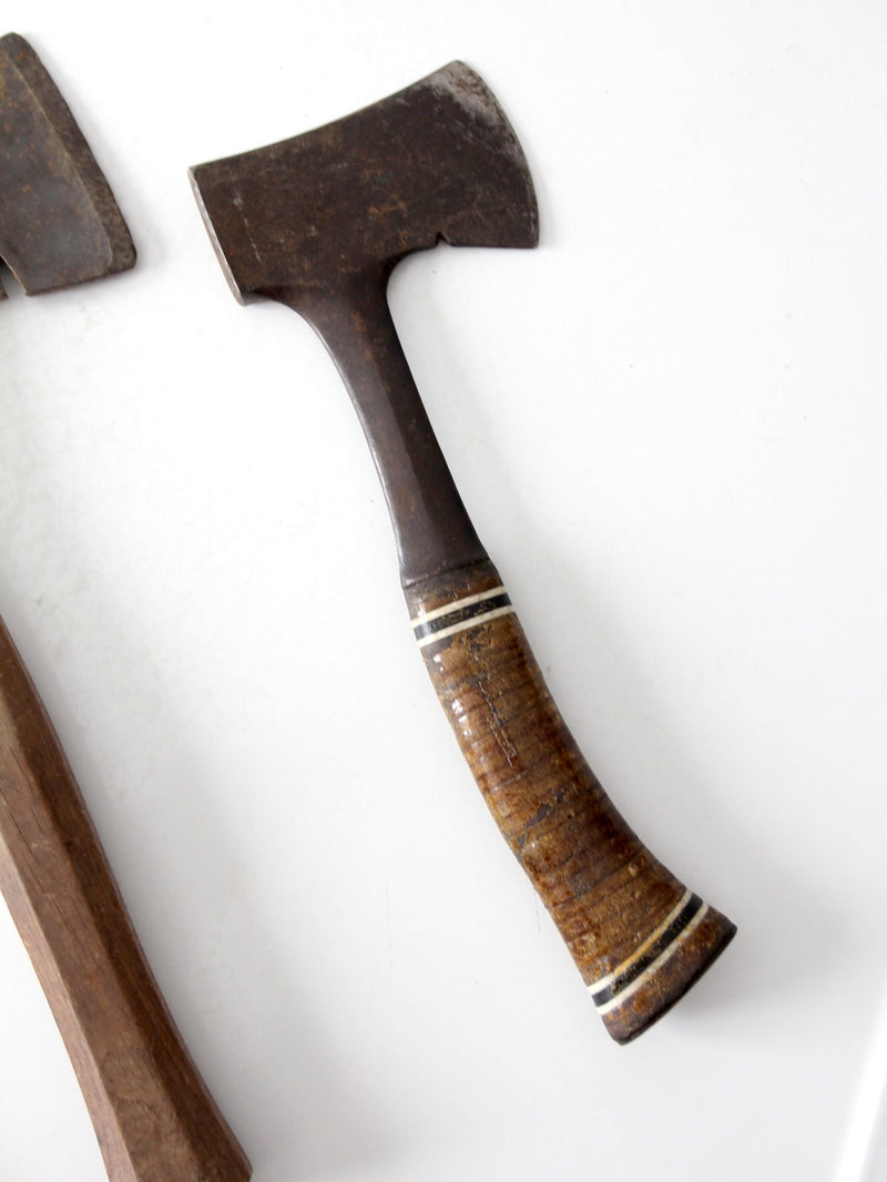 antique primitive hatchet collection