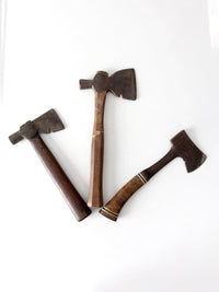 antique primitive hatchet collection