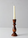 vintage wooden candlestick holder