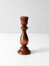 vintage wooden candlestick holder