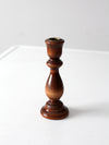 vintage wooden candlestick holder