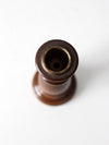 vintage wooden candlestick holder