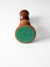 vintage wooden candlestick holder