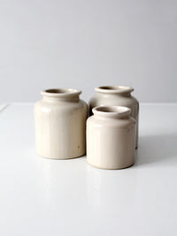antique stoneware crocks set of 3