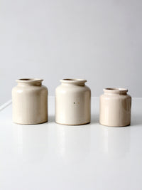 antique stoneware crocks set of 3