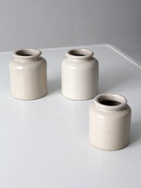 antique stoneware crocks set of 3