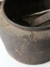 antique smelting pot and ladles