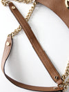 Michael Kors Jet Set Saffiano brown leather tote bag