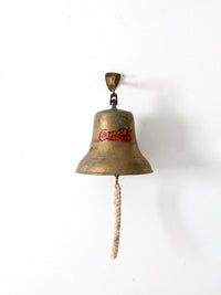 vintage Coca-Cola brass bell