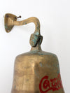 vintage Coca-Cola brass bell