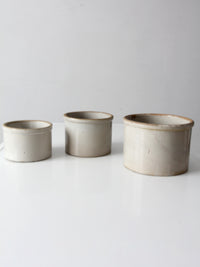 antique stoneware crocks | set of 3
