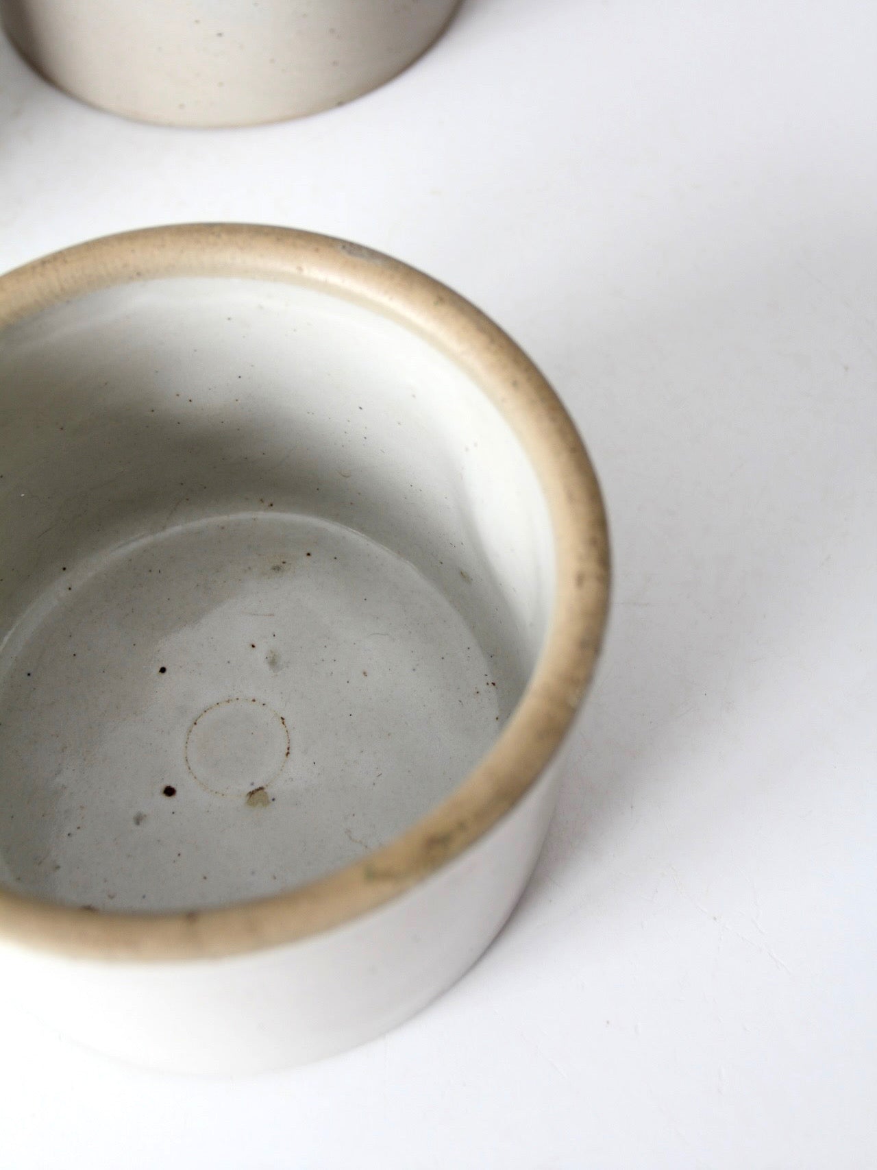 antique stoneware crocks | set of 3