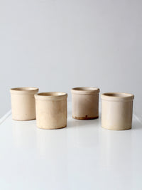 antique stoneware crocks | set of 4