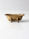 vintage brass bathtub soap dish
