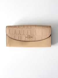 Coach exotic trim slim envelope wallet