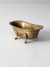 vintage brass bathtub soap dish