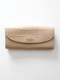 Coach exotic trim slim envelope wallet