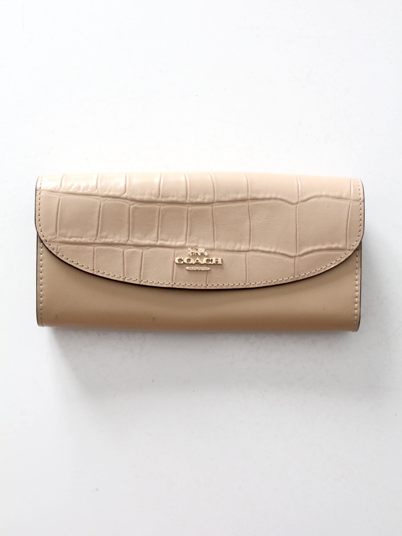 Coach exotic trim slim envelope wallet
