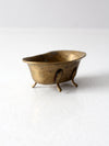 vintage brass bathtub soap dish