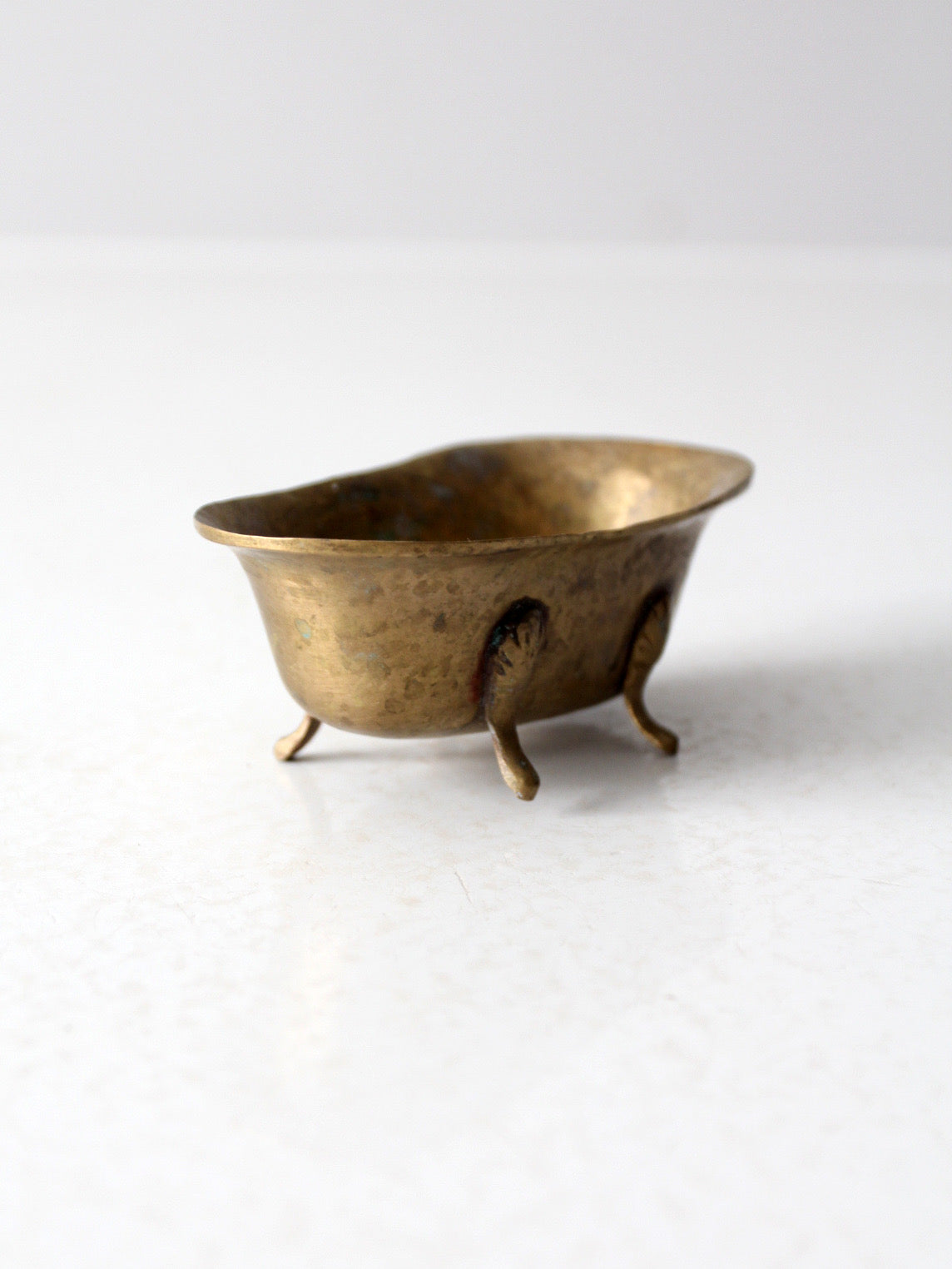 vintage brass bathtub soap dish