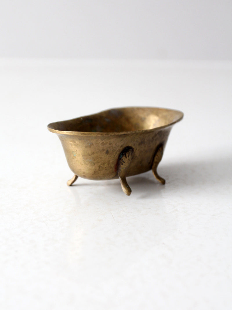 vintage brass bathtub soap dish