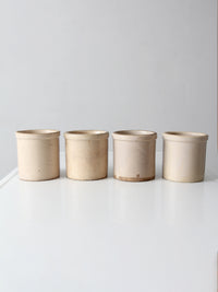 antique stoneware crocks | set of 4
