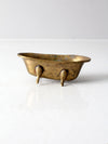 vintage brass bathtub soap dish