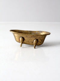 vintage brass bathtub soap dish