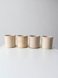 antique stoneware crocks | set of 4