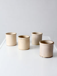 antique stoneware crocks | set of 4