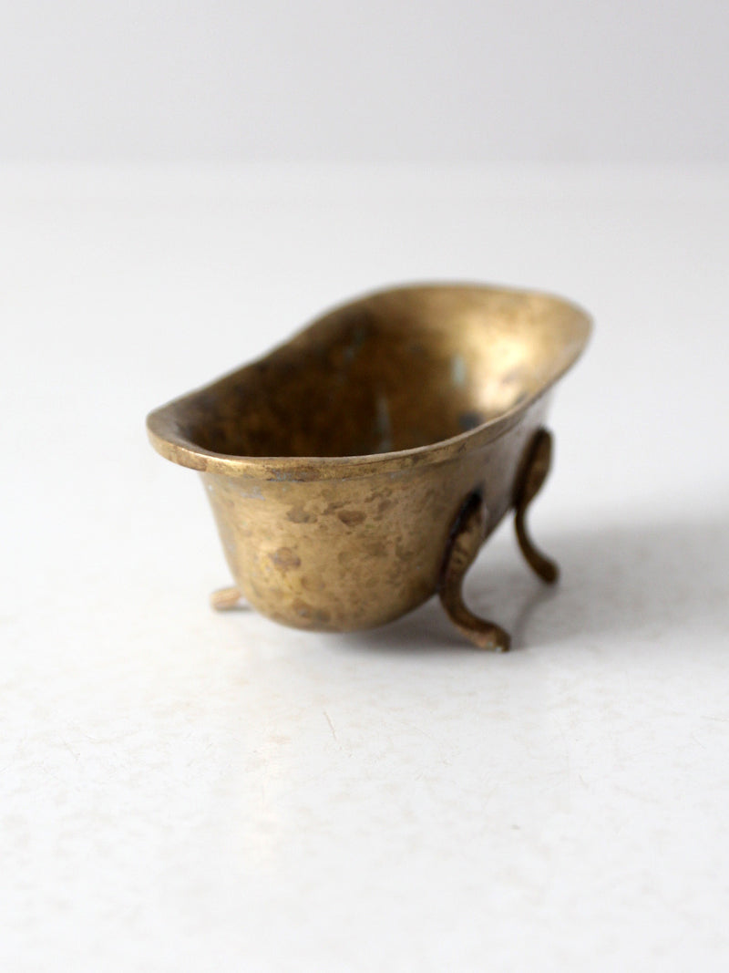 vintage brass bathtub soap dish