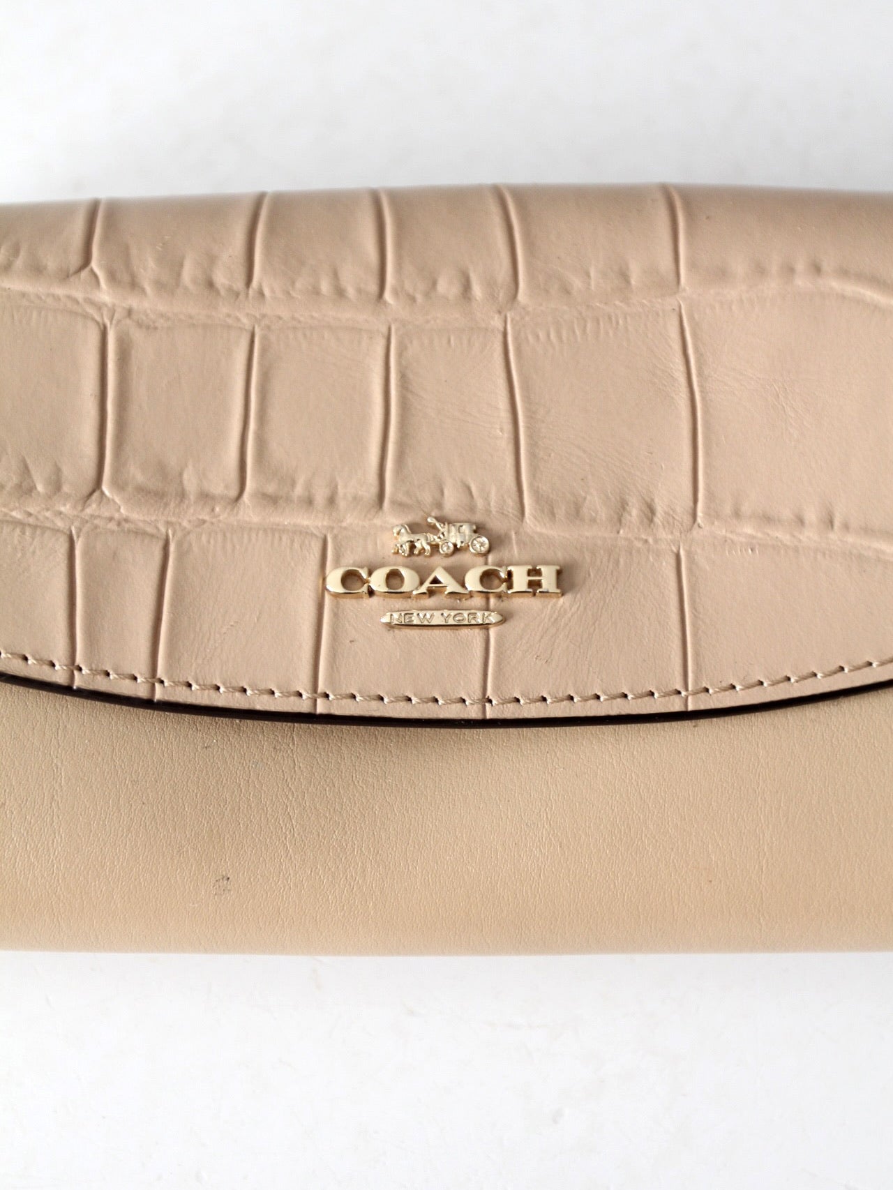 Coach exotic trim slim envelope wallet