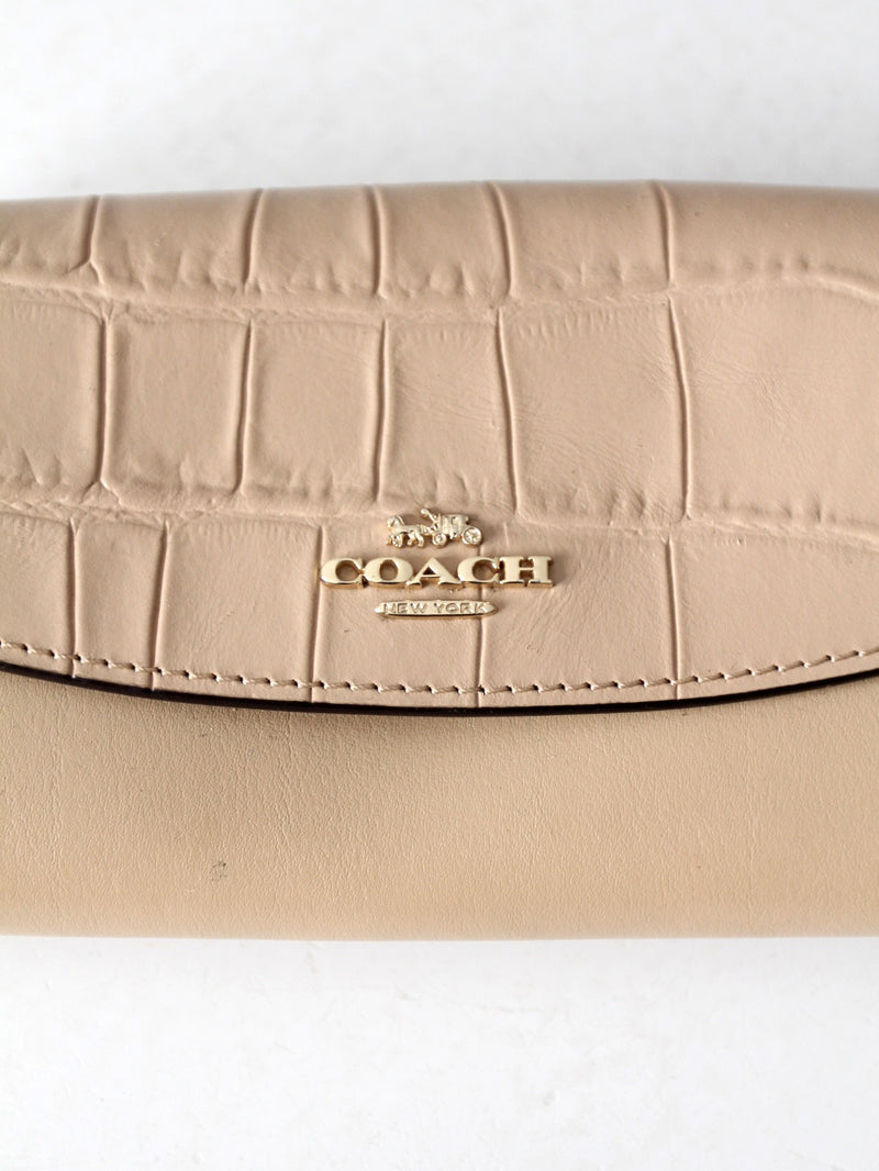 Coach exotic trim slim envelope wallet