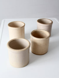 antique stoneware crocks | set of 4