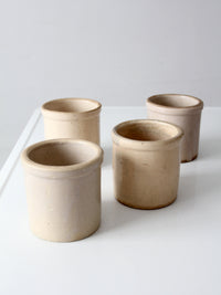 antique stoneware crocks | set of 4