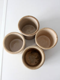 antique stoneware crocks | set of 4