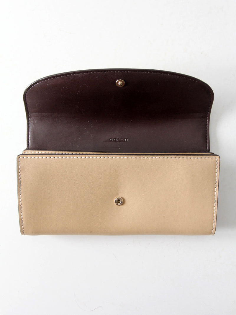 Coach exotic trim slim envelope wallet