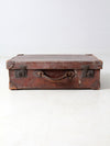 antique leather suitcase