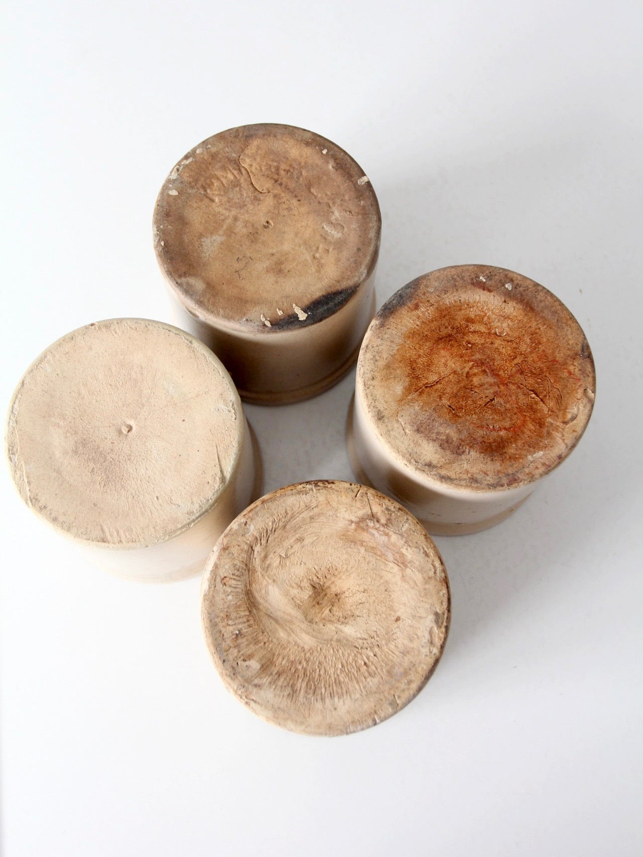antique stoneware crocks | set of 4
