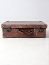 antique leather suitcase