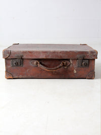 antique leather suitcase