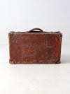 antique leather suitcase
