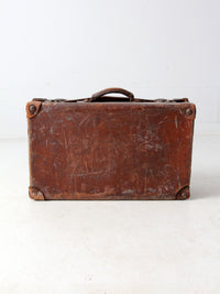 antique leather suitcase
