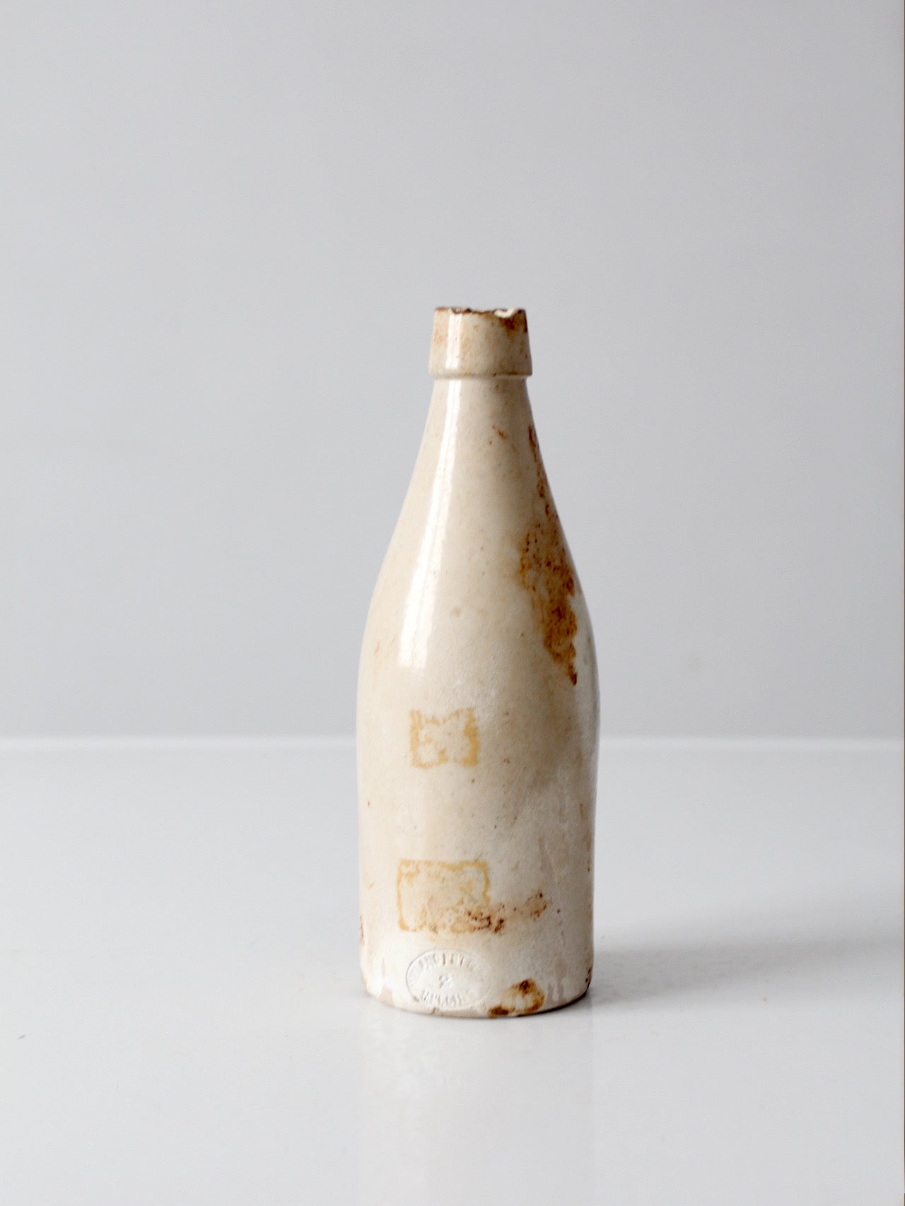 antique English stoneware bottle by Midland Pottery